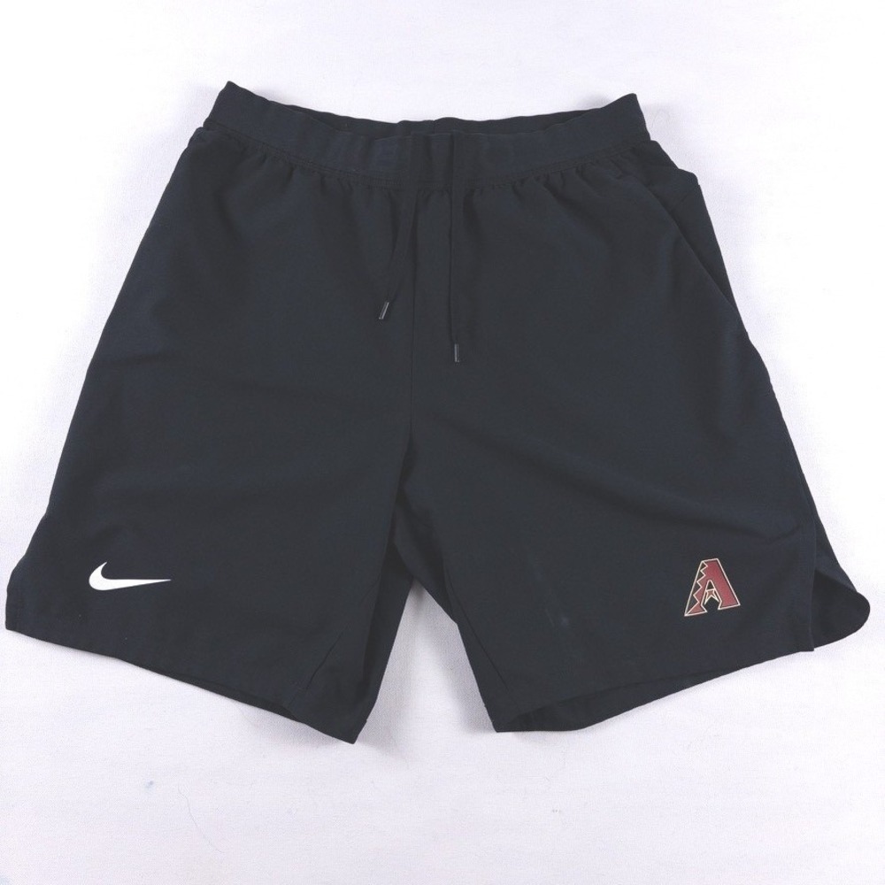 Nike Shorts Mens Medium Black Arizona Diamondbacks Player Issued Coach MLB